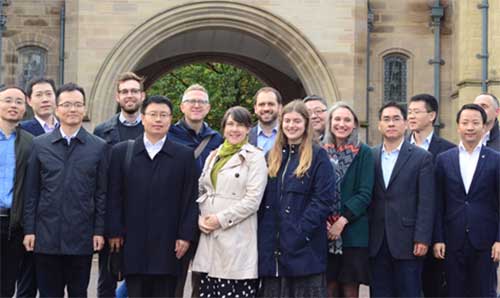 British and Chinese diplomats on campus December, 2019 during the inaugural Dialogue